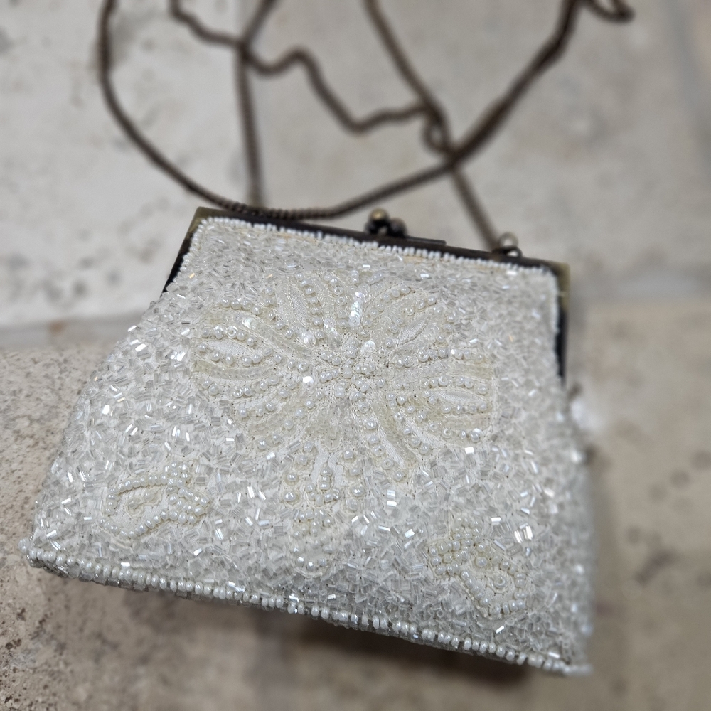 Vintage Beaded Evening Bag - Picture 7 of 10